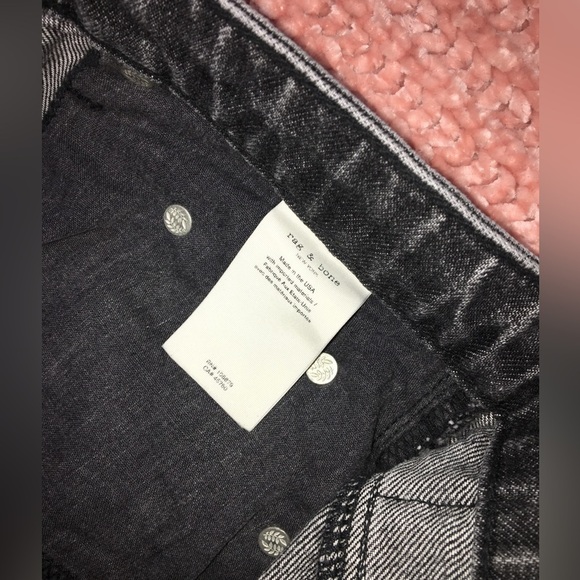 Rag & Bone Black Denim Cut Off Skirt size 25 NWOT - Picture 6 of 9